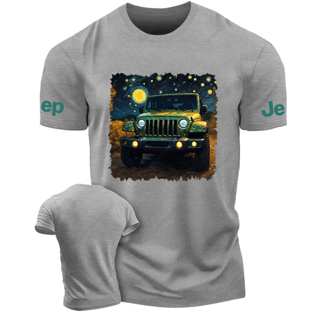Off-Road Vehicle Under The Starry Sky Jp T-Shirt