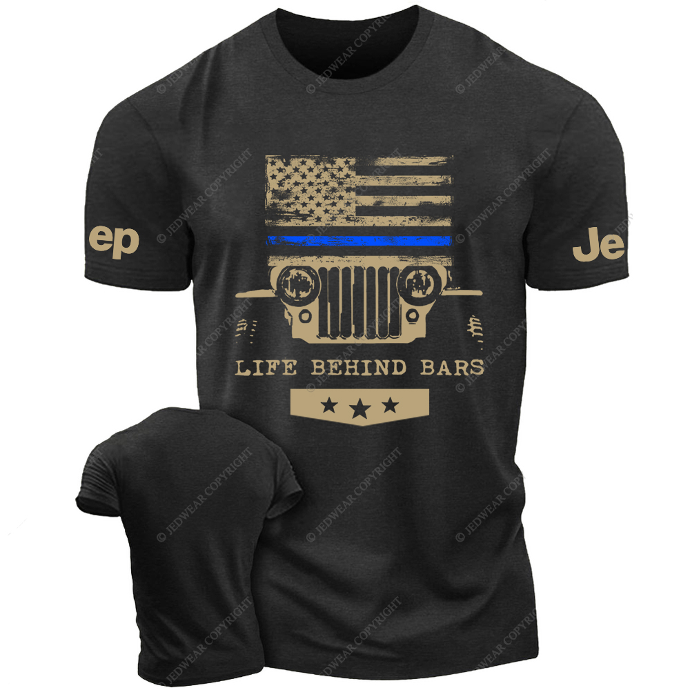 American Flag Life Behind Bars Jp T-Shirt