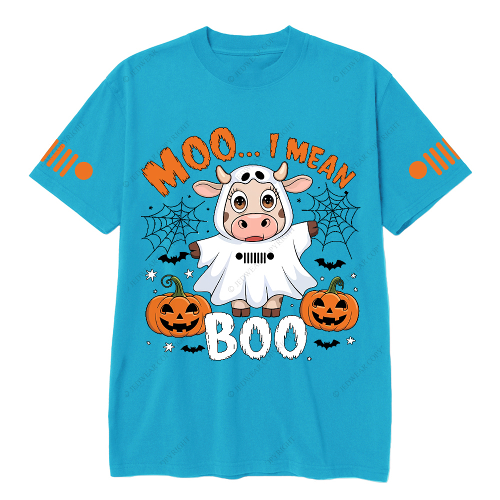 Halloween Cute Cow Ghost Moo I Mean Jp T-Shirt