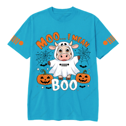 Halloween Cute Cow Ghost Moo I Mean Jp T-Shirt