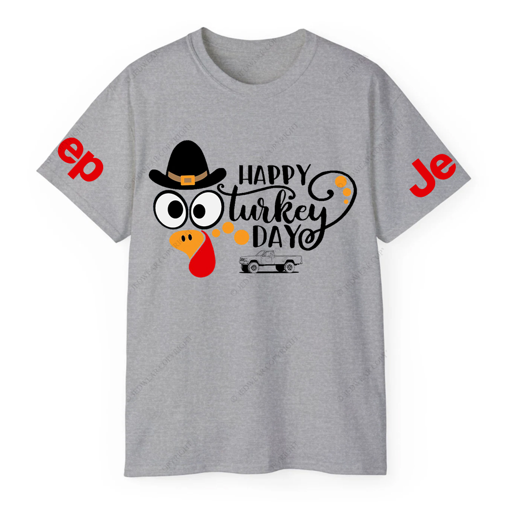 Happy Turkey Day Gobble Thanksgiving Day Jp T-Shirt