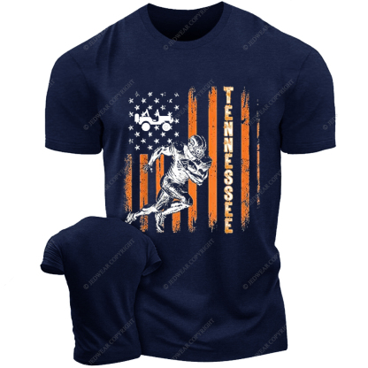 American Football Tennessee American Flag Jp T-Shirt