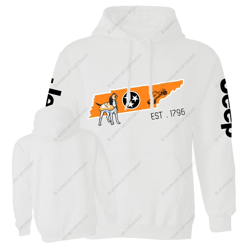 Tennessee Map Smokey Est 1796 Jp Oversized Hoodie