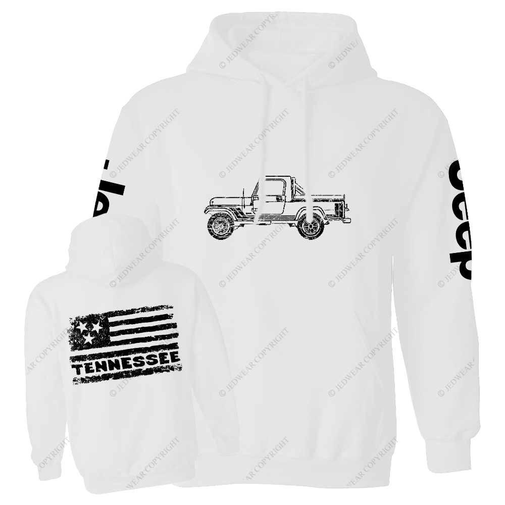 Tennessee Flag Truck Jp Oversized Hoodie