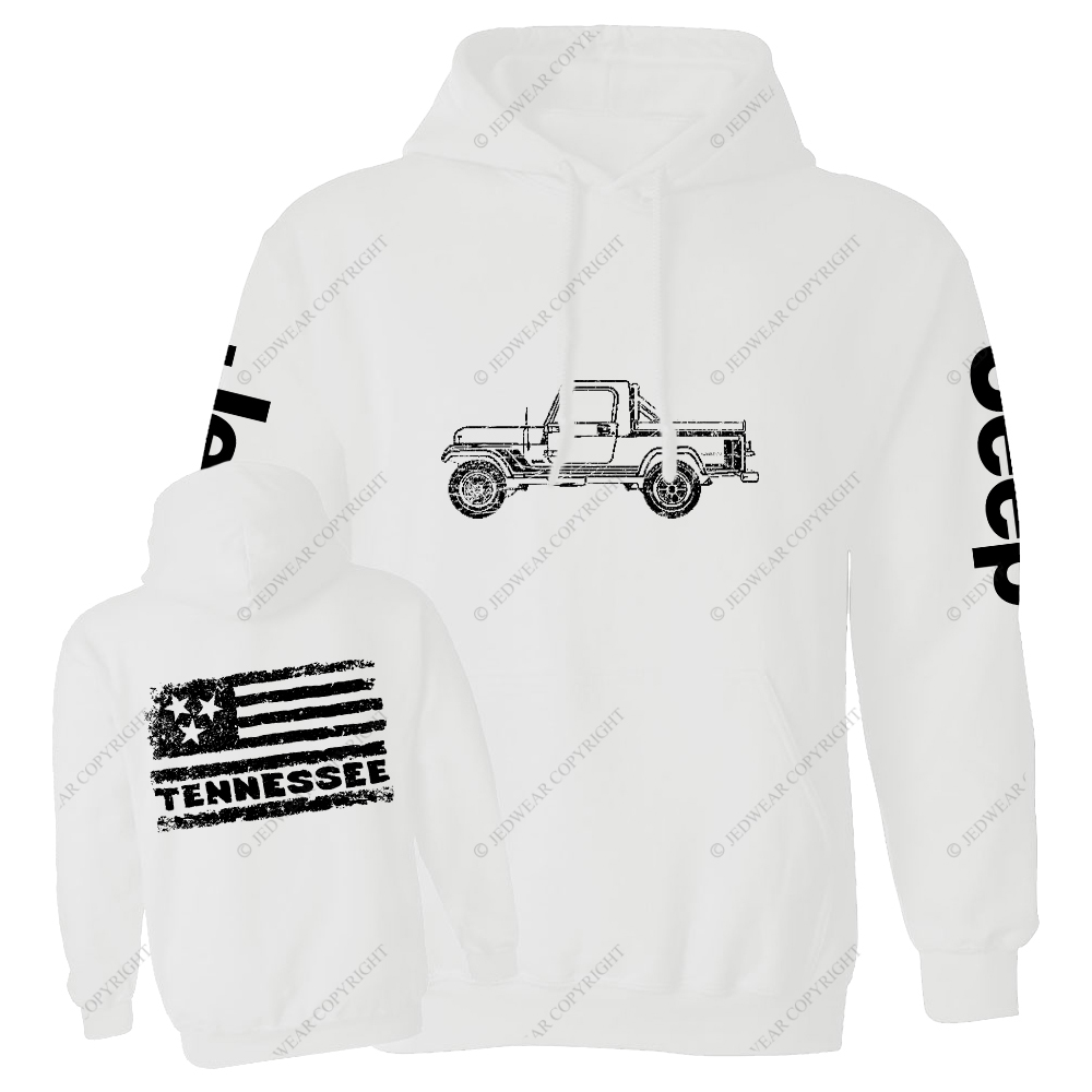 Tennessee Flag Truck Jp Oversized Hoodie