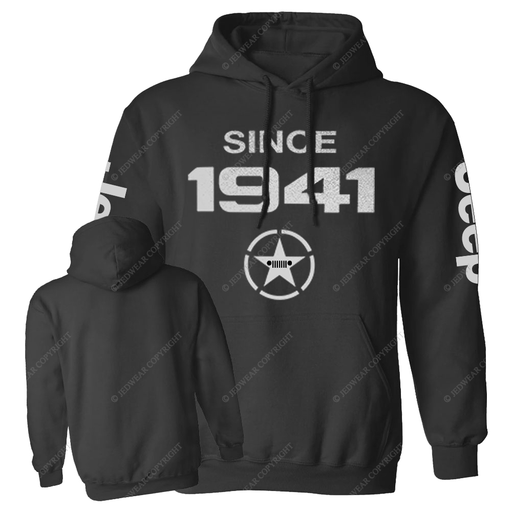Vintage Military Star Circle Since 1941 Jp Oversized Hoodie
