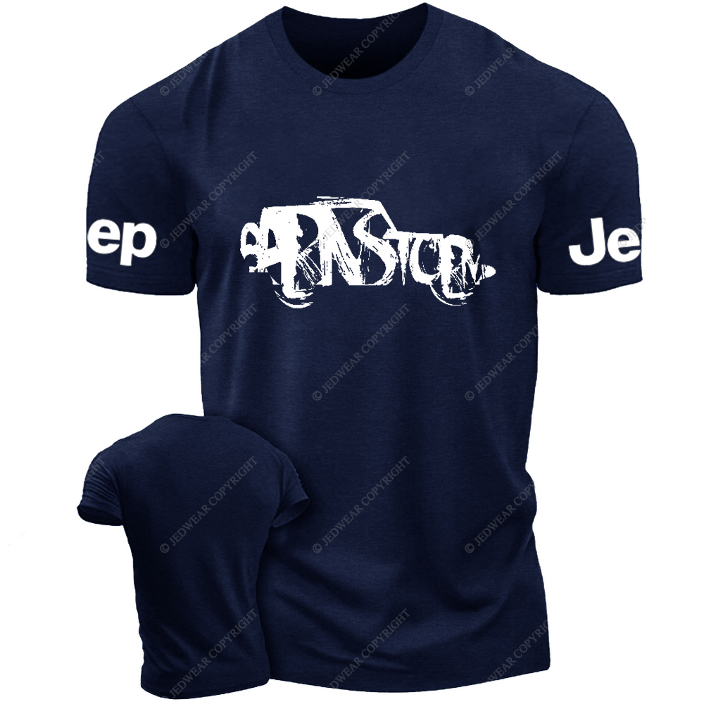 Black And White Hand-Painted Jp T-Shirt