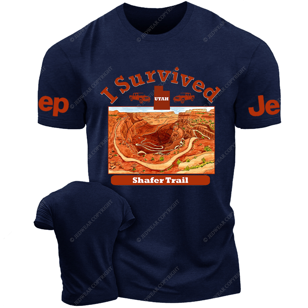 I Survived Shafer Trail Canyonlands National Park Classic Jp T-Shirt