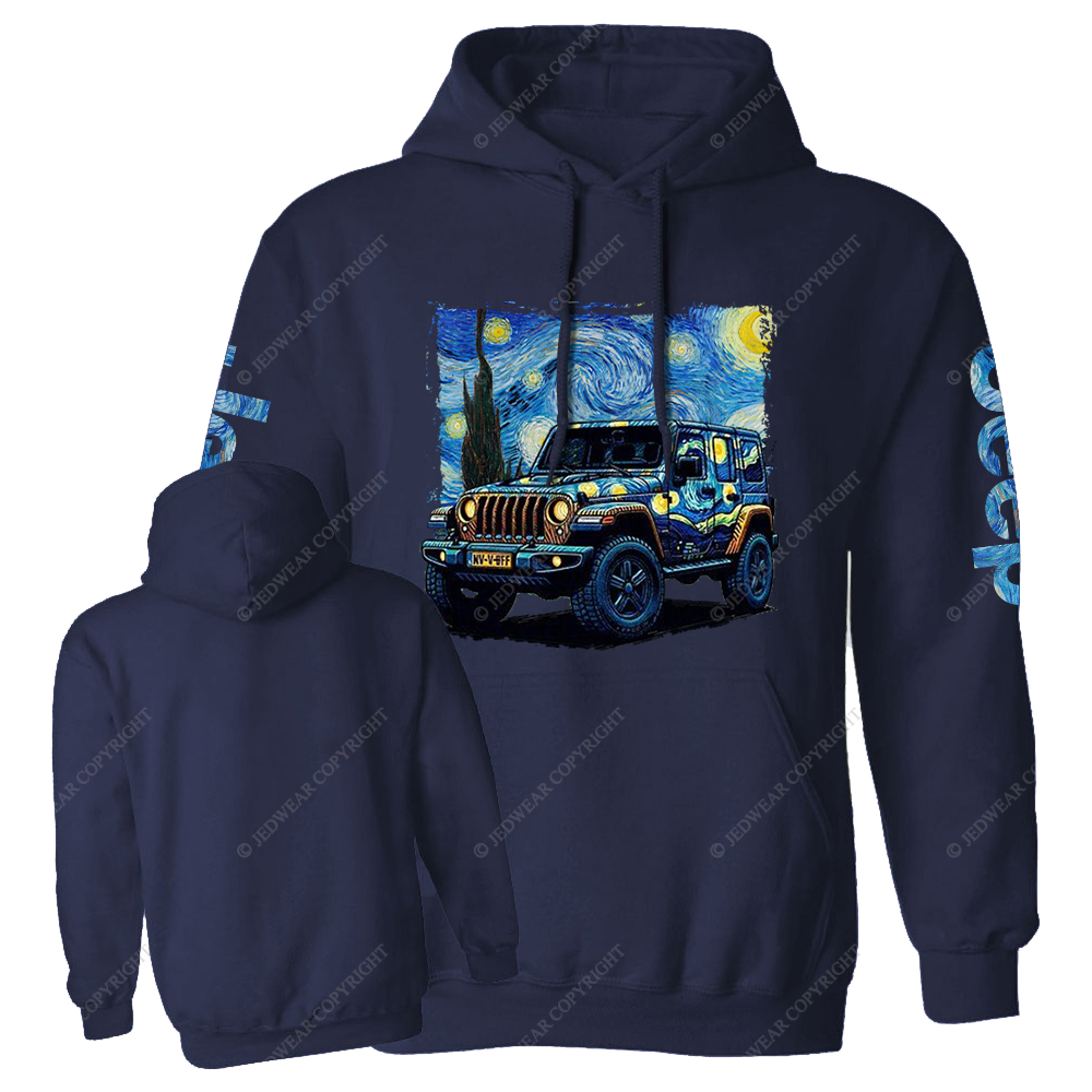 The Starry Night By Van Gogh Canvas Jp Casual Hoodie