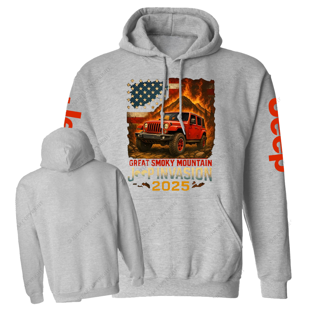 Great Smoky Mountain Invasion Vintage Style Jp Casual Hoodie