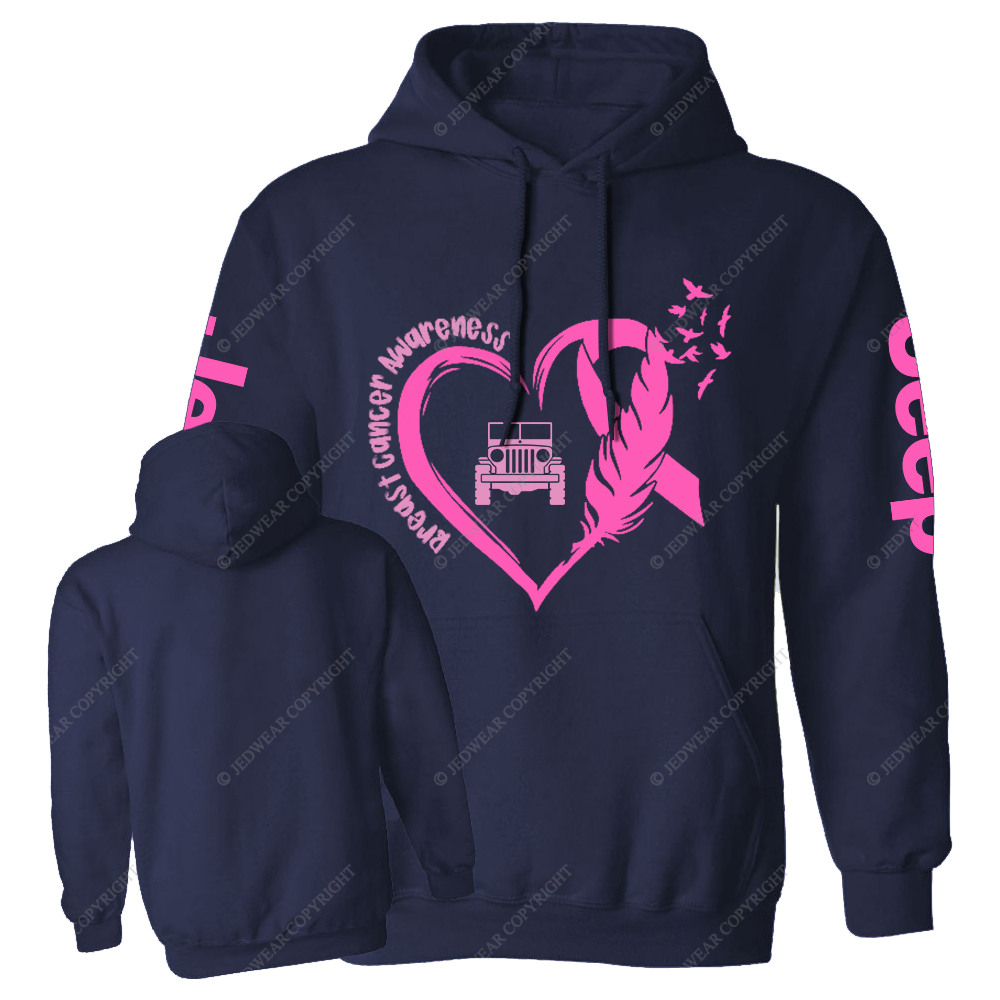 Breast Cancer Awareness Love Butterfly Jp Casual Hoodie
