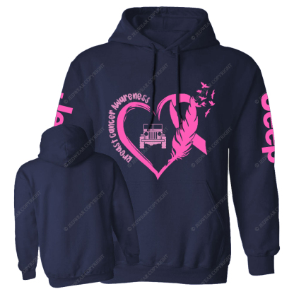 Breast Cancer Awareness Love Butterfly Jp Casual Hoodie