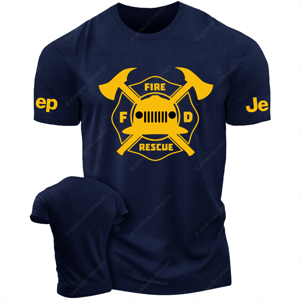 Fire Rescue  Yellow Hat Fire Fighting Tools JP T-Shirt