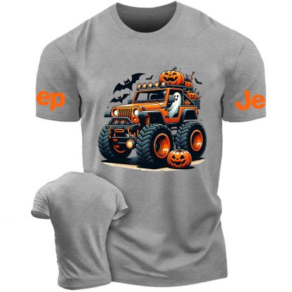 Pumpkin Halloween Skull Bat Jp T-Shirt