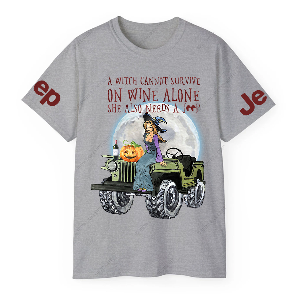 Survive Wine Witch Vibes Halloween Jp T-Shirt