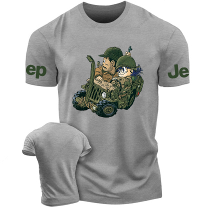 Green Cartoon Car Jp T-Shirt