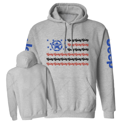 American Flag Military Star Jp Casual Hoodie