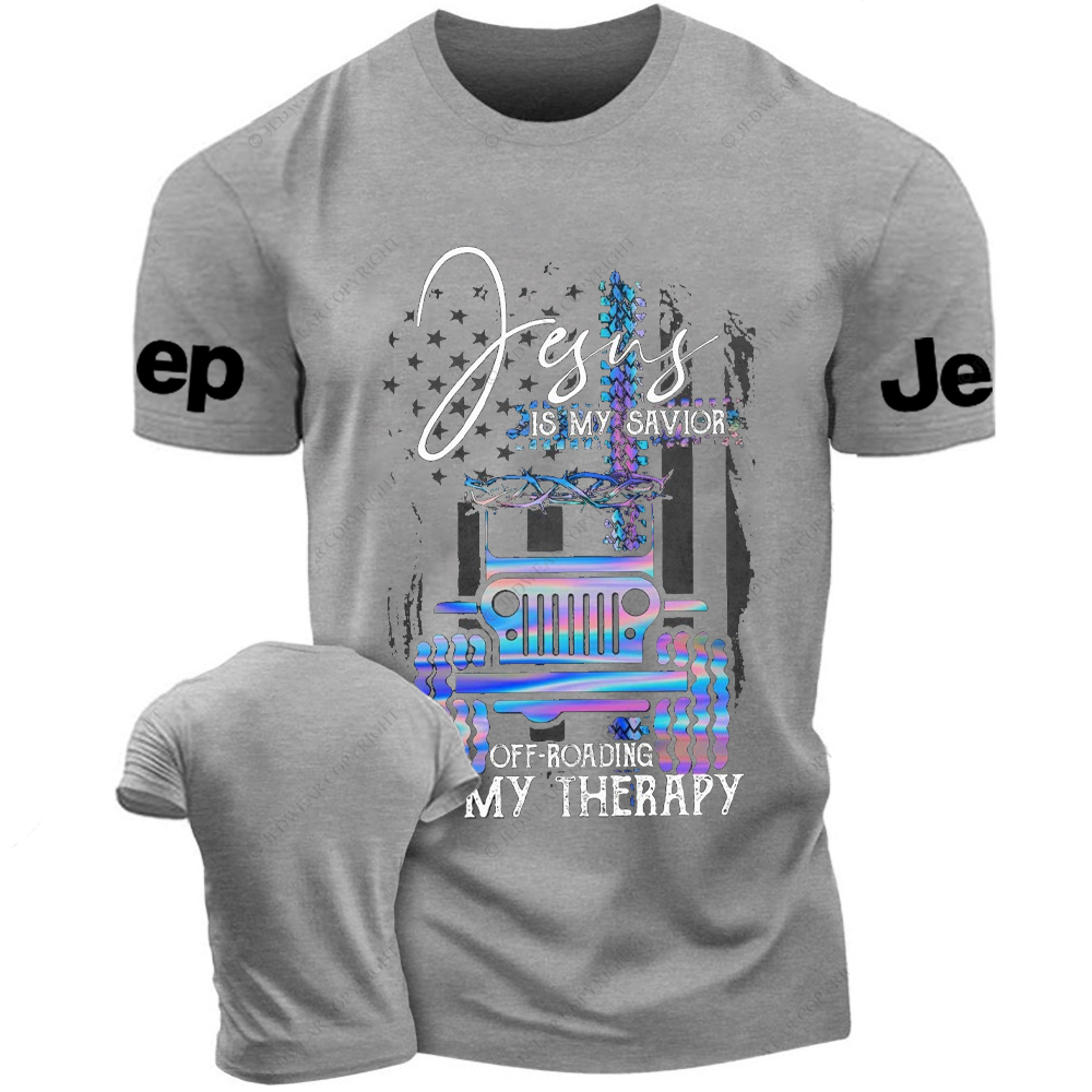 Jesus Is My Savior Off-Road My Therapy Jp T-Shirt