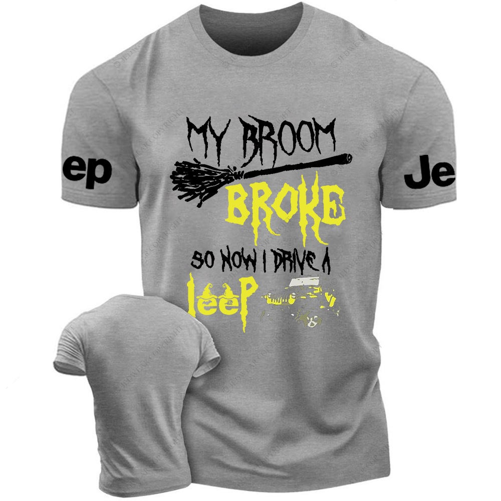 Halloween My Broom Broke So Now I Drive A Car Jp T-Shirt