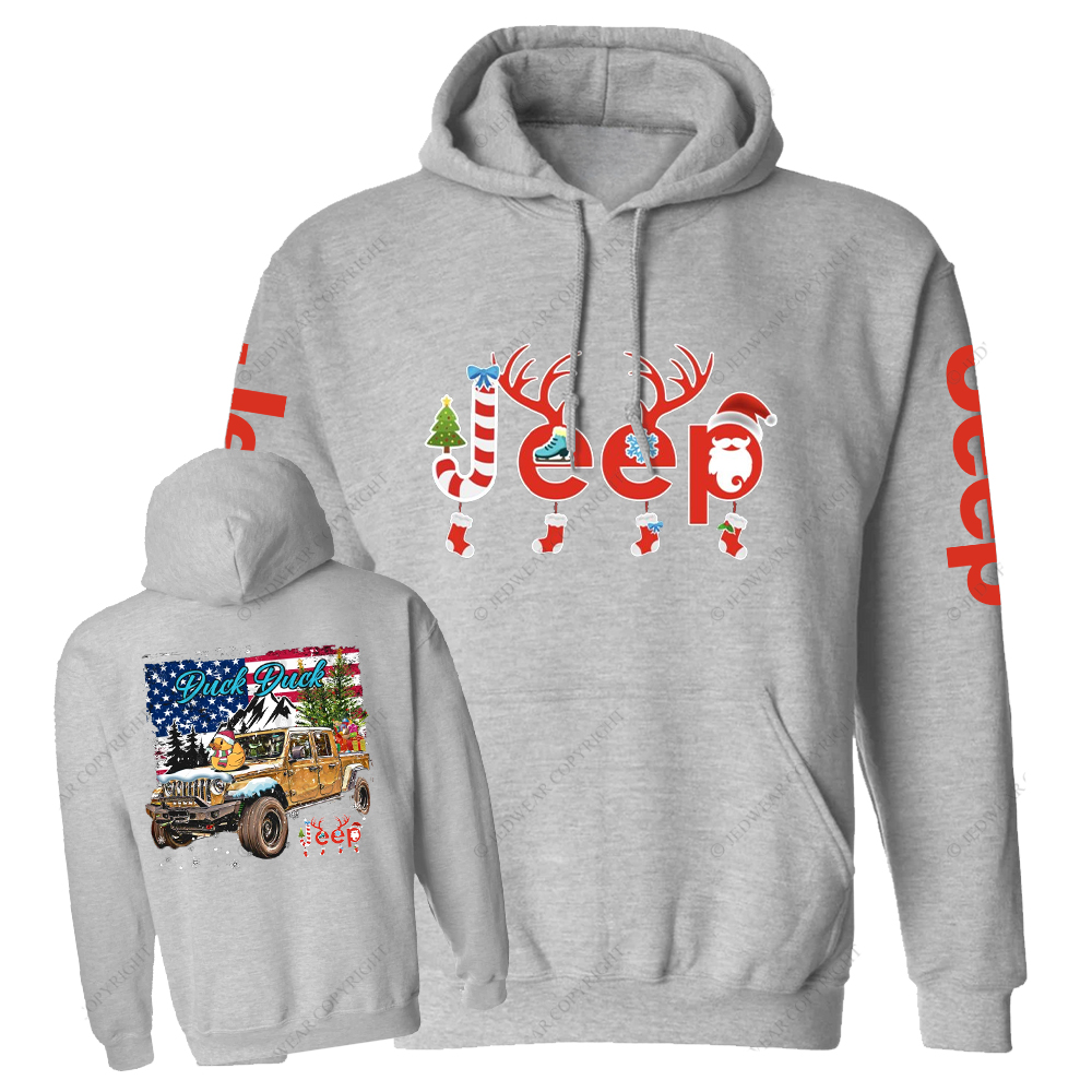 Christmas Elk Sleigh Jp Casual Hoodie
