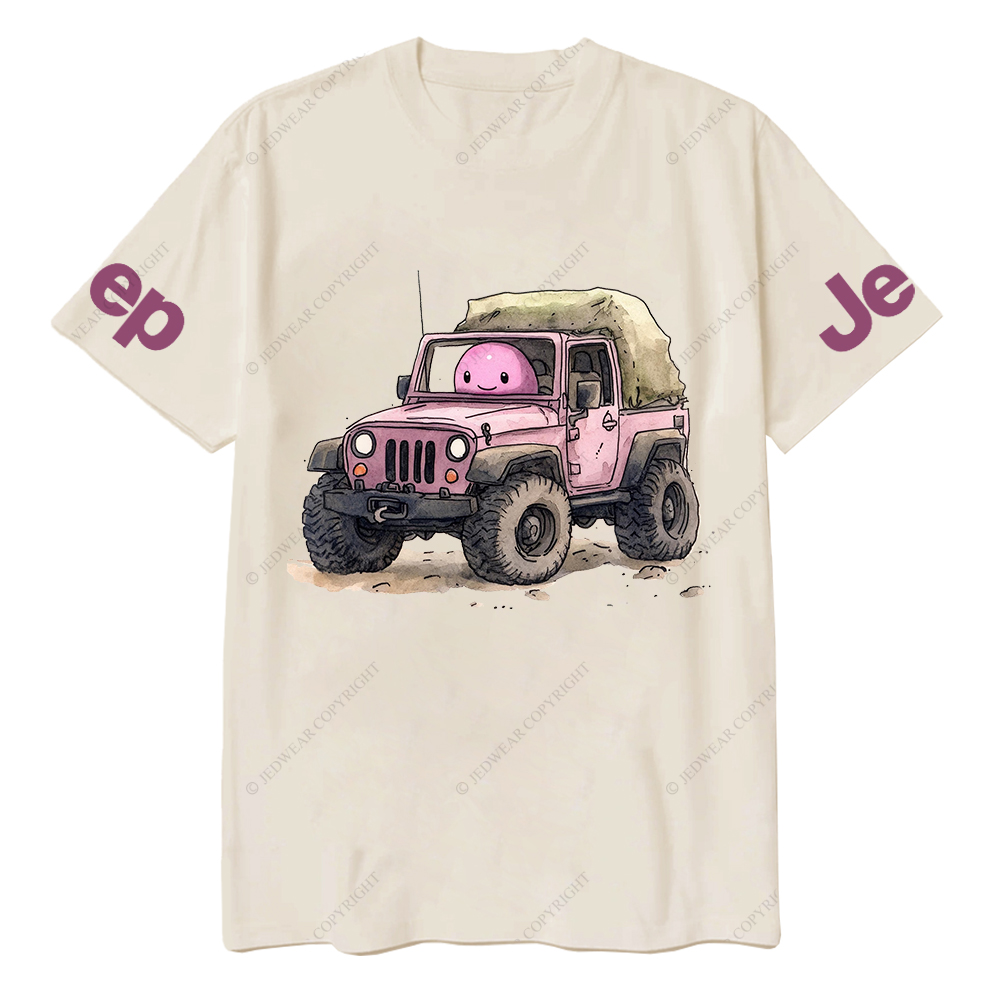 Cartoon Image Of A Pink With A Pink Piggy Bank Jp T-Shirt