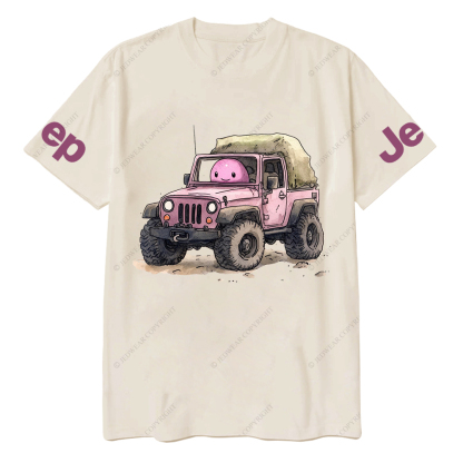 Cartoon Image Of A Pink With A Pink Piggy Bank Jp T-Shirt