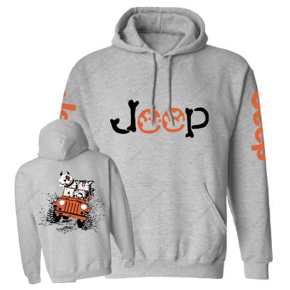 Orange Car Dog And Cat Magnet Jp Casual Hoodie
