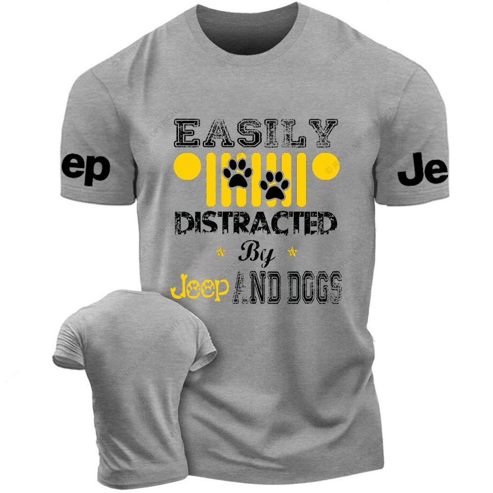 Easily Distracted By Car And Dogs Jp T-Shirt