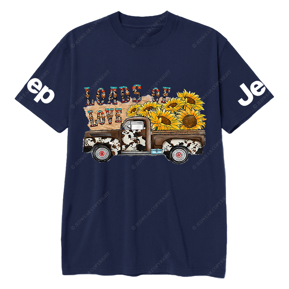 Gladiator Truck Loads Of Love Sunflower Jp T-Shirt