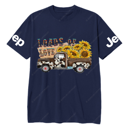 Gladiator Truck Loads Of Love Sunflower Jp T-Shirt