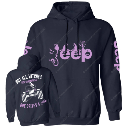 Halloween Not All Witches Ride Broomsticks One Drive A Car Jp Casual Hoodie