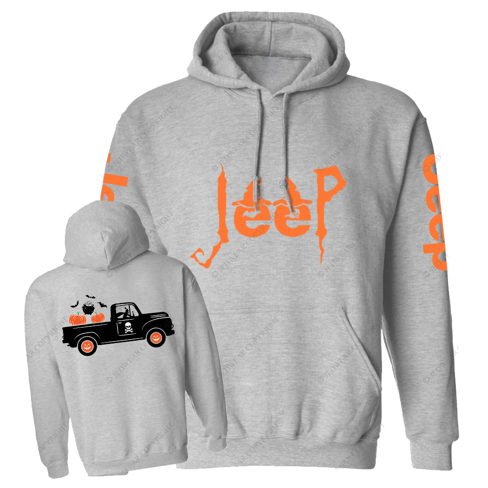 Halloween Truck Pumpkin Witch Jp Casual Hoodie