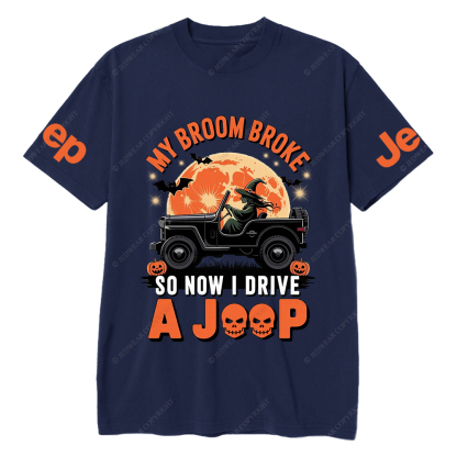 Halloween My Broom Broke So Now I Drive A Car T-Shirt