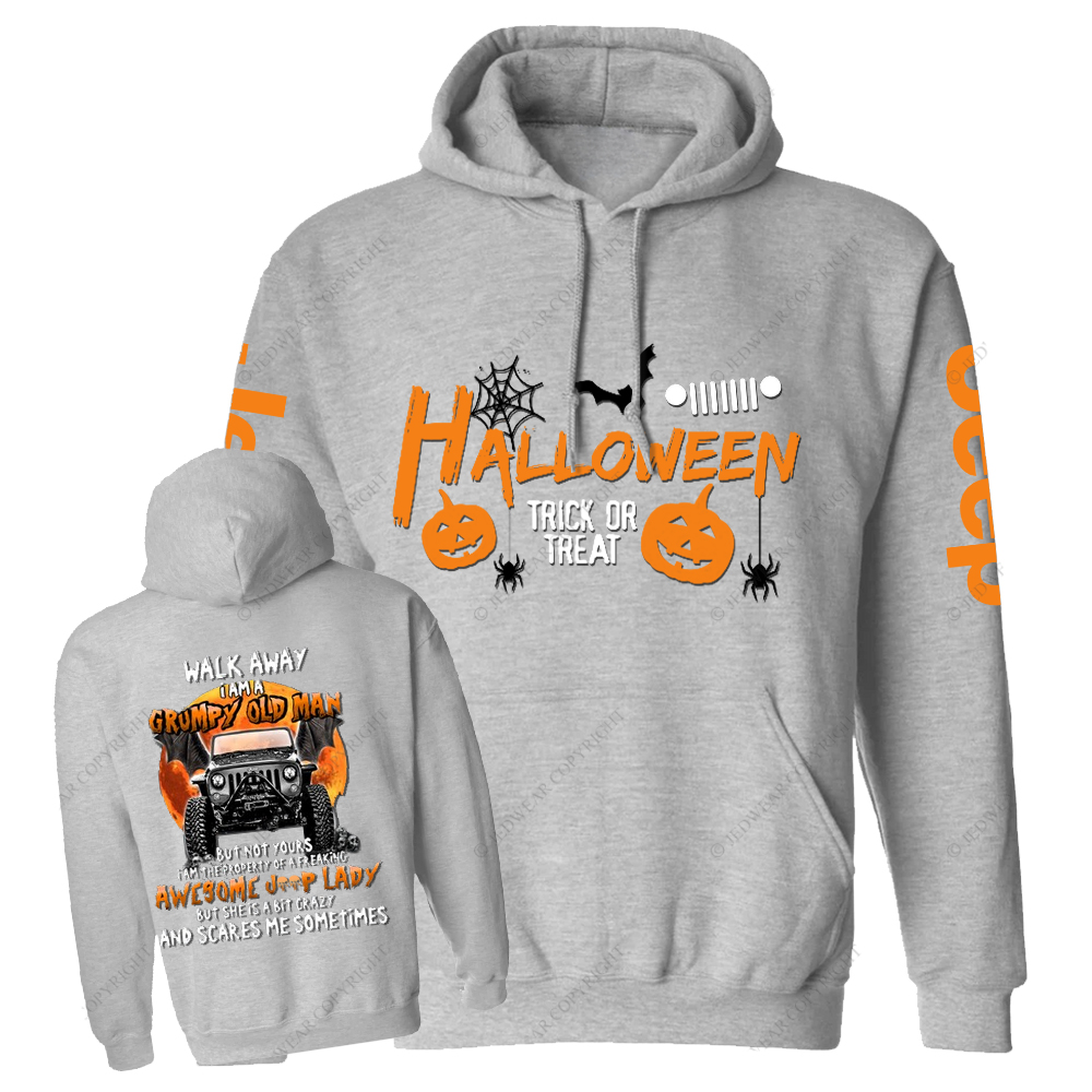 Walk Away Grumpy Old Man But Not Yours Halloween Jp Casual Hoodie