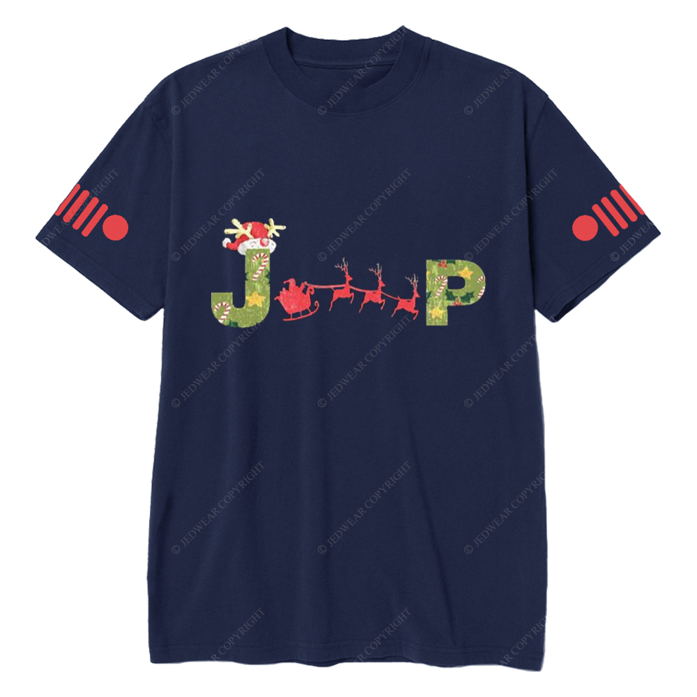 Merry Christmas Elk Sleigh Jp T-Shirt