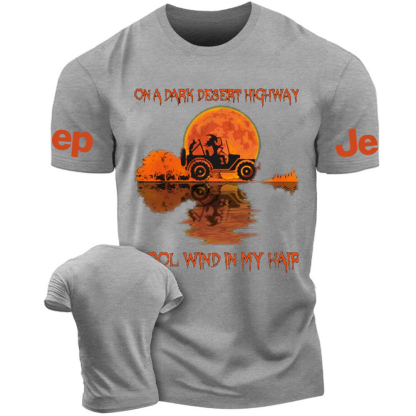 Halloween On A Dark Desert Highway Cool Wind In My Hair Witch Jp T-Shirt