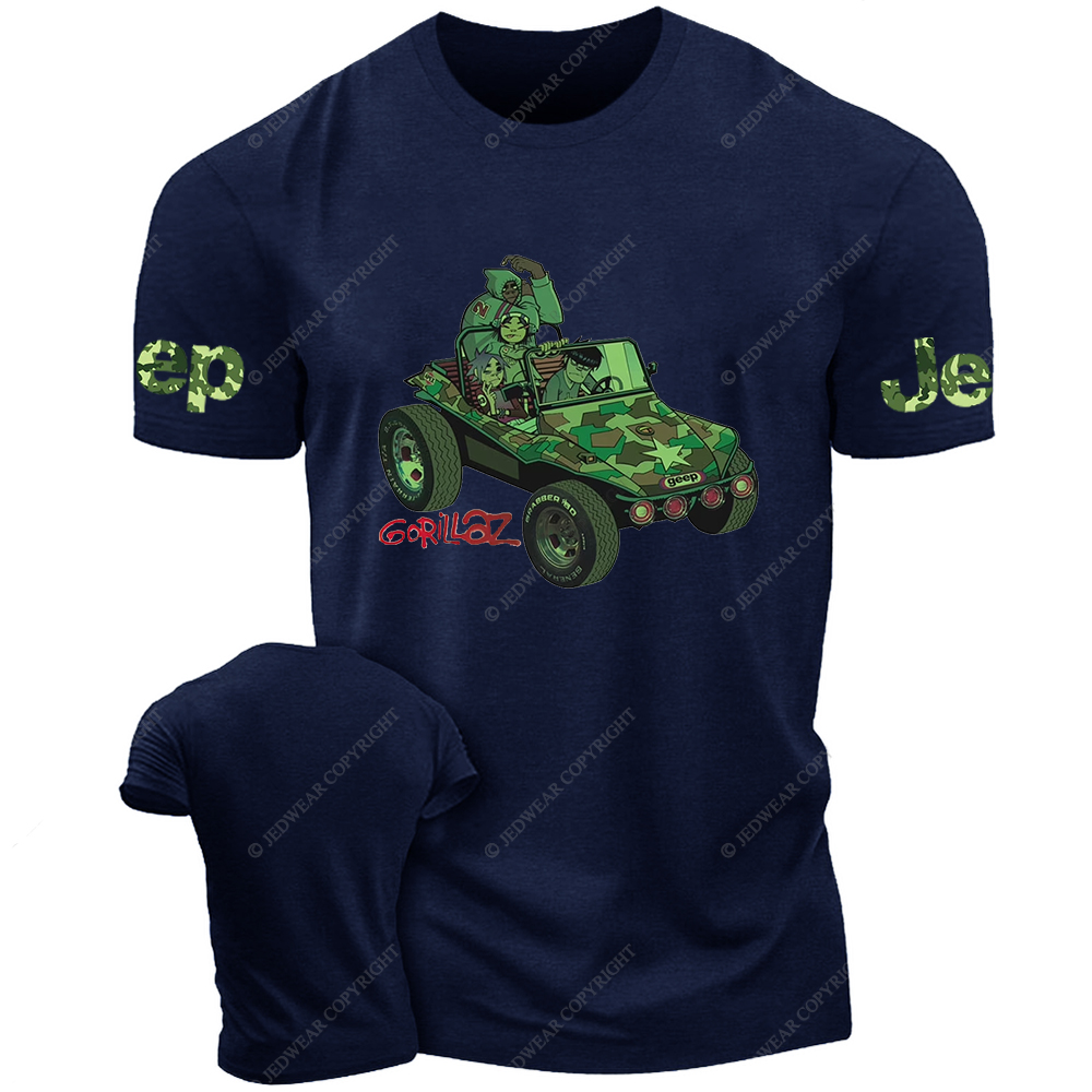 Gorillaz Green Car Jp T-Shirt