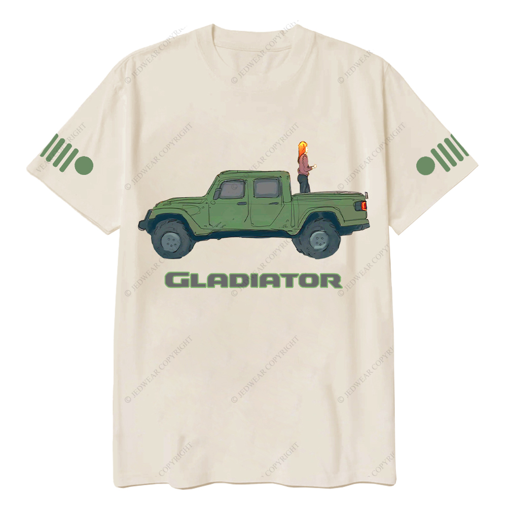 Gladiator Girl Colorful Hand-Painted Jp T-Shirt