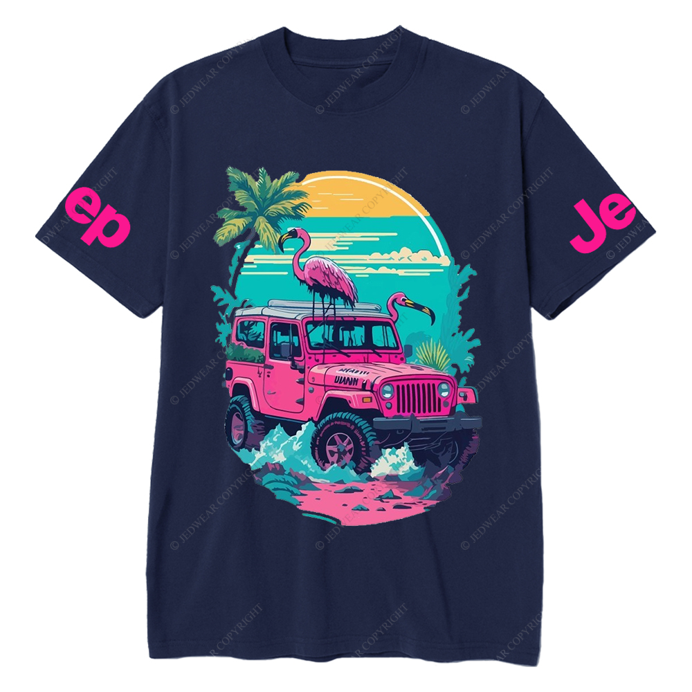 Pink Off-Road And Pink Swan On The Seashore Jp T-Shirt