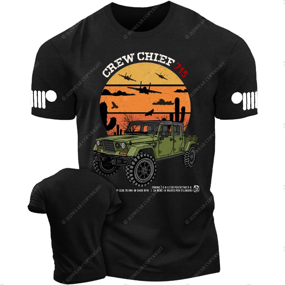 Jp Wrangler Crew Chief 715 Sunset T-shirt