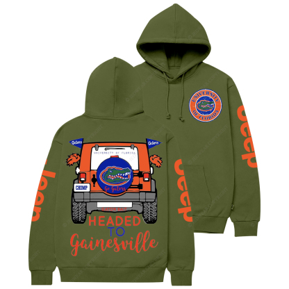 Headed To Gainesville Go Gators Football Jp Casual Hoodie