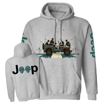 Retro Military Soldiers Jp Casual Hoodie
