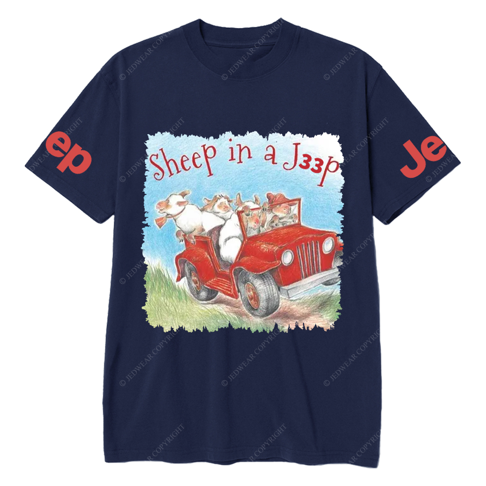 Sheep In A Car Jp T-Shirt