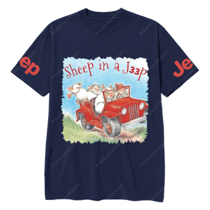 Sheep In A Car Jp T-Shirt