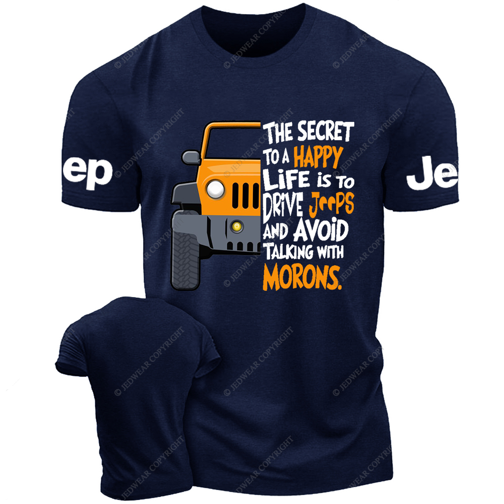 Orange Car The Secret To A Happy Life Is To Drive Jp T-Shirt