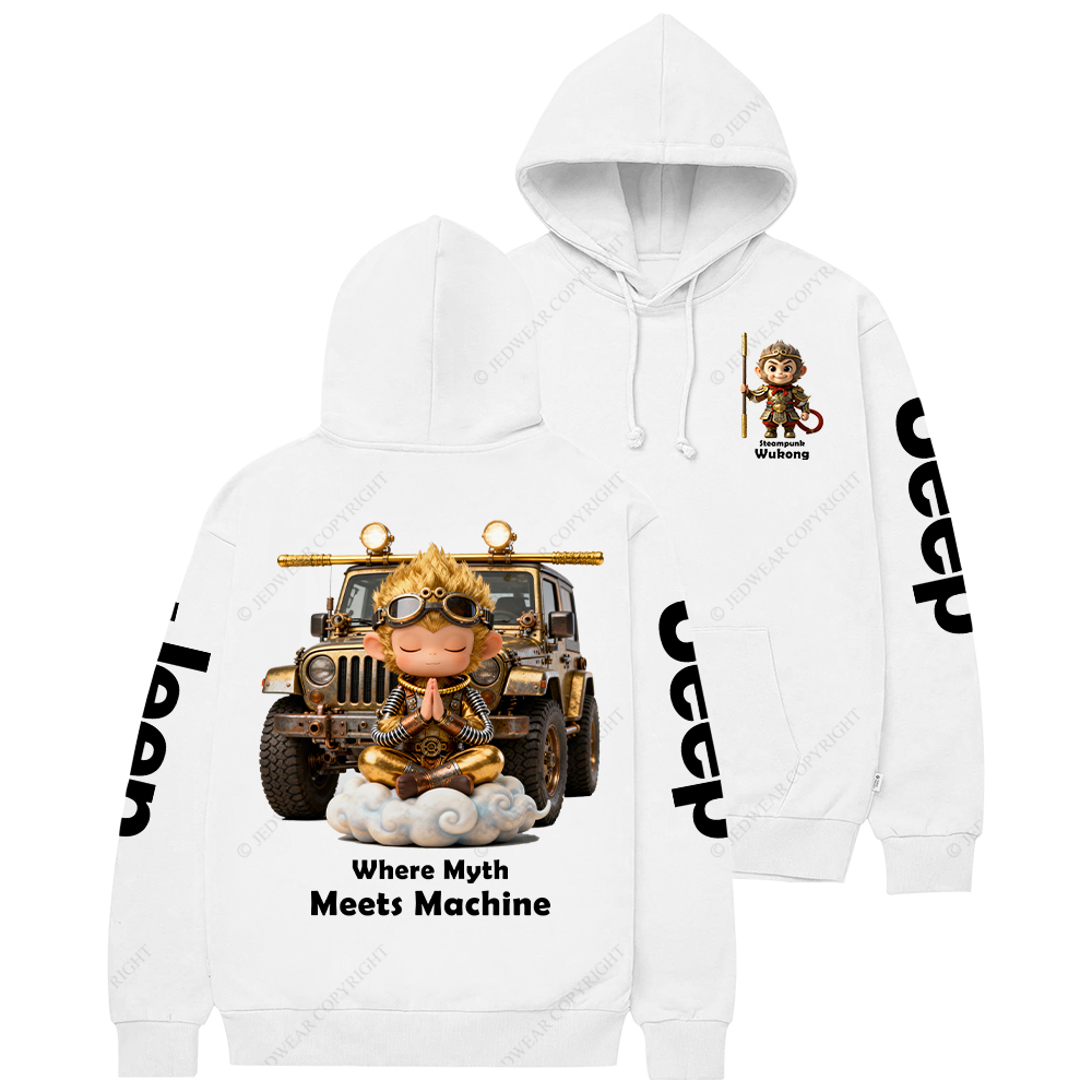 Steampunk Wukong Where Myth Meets Machine Jp Casual Hoodie