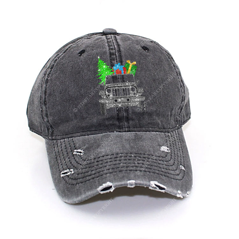 Merry Christmas Bling Car Jp Baseball Cap