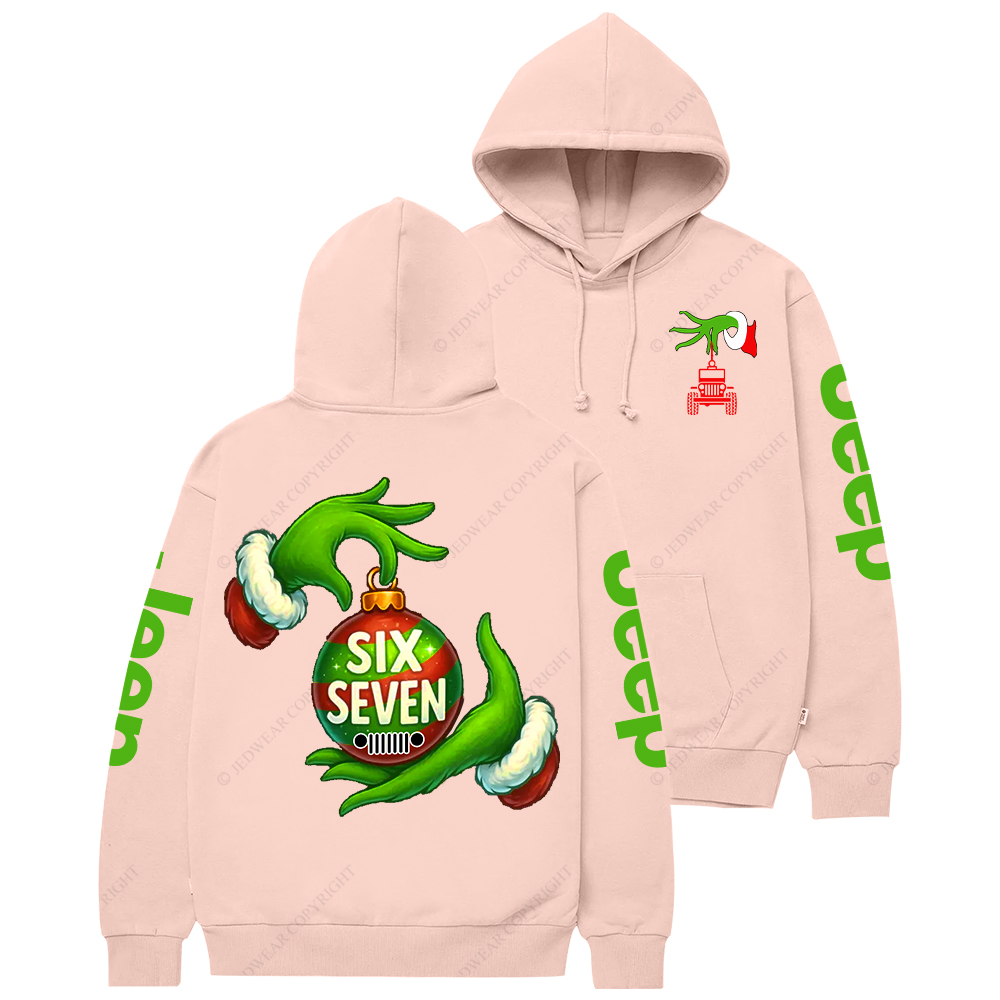 Six Seven Christmas Slang Xmas Meme Funny Number Jp Casual Hoodie