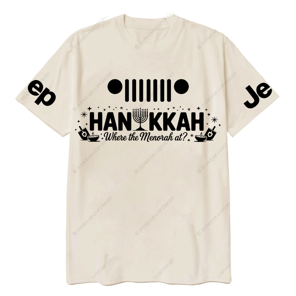 Funny Hanukkah Jewish Holiday Dreidel Menorah Joke Judaism Jp T-Shirt