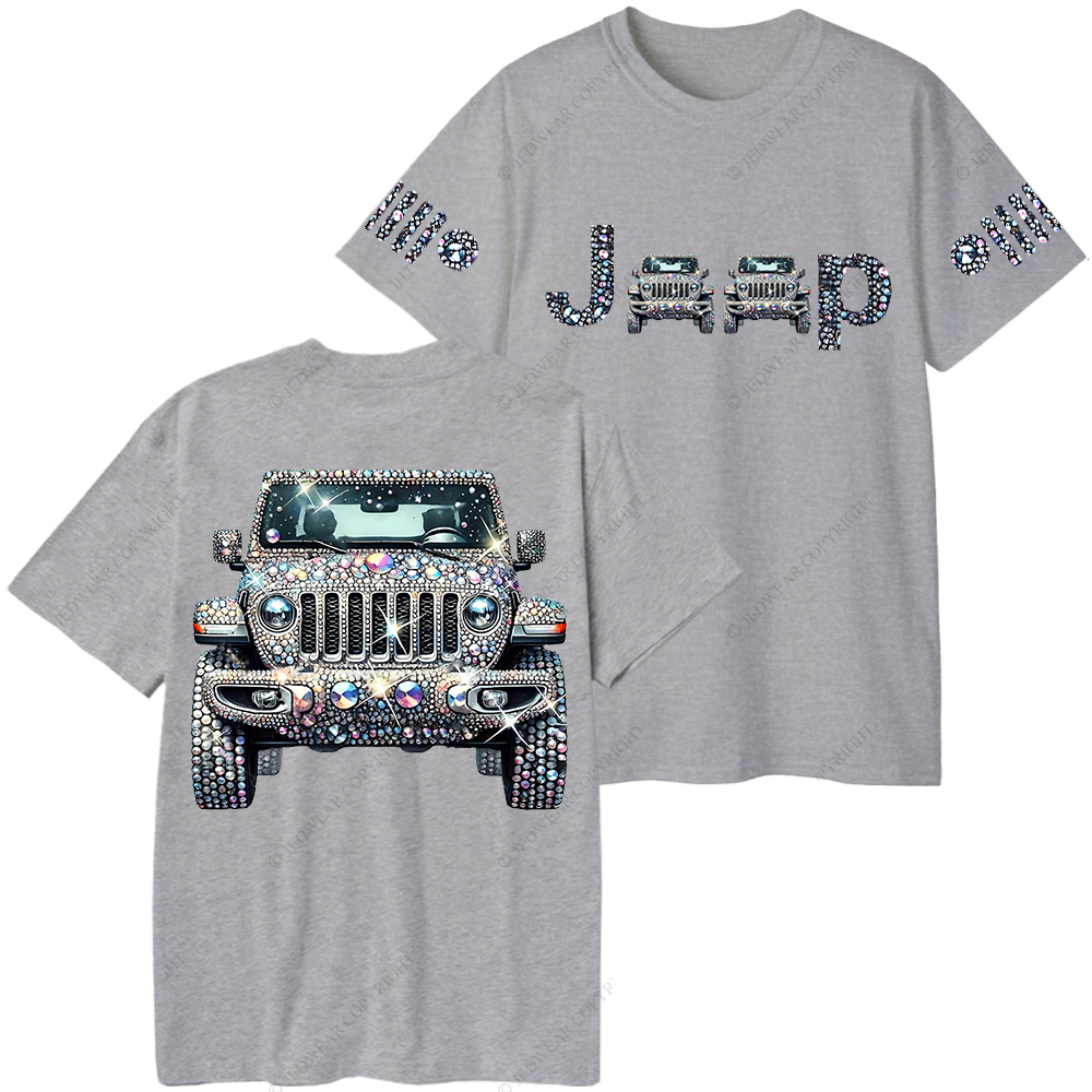 Bling Sparkle Rhinestone Car Glam Girl Jp T-Shirt